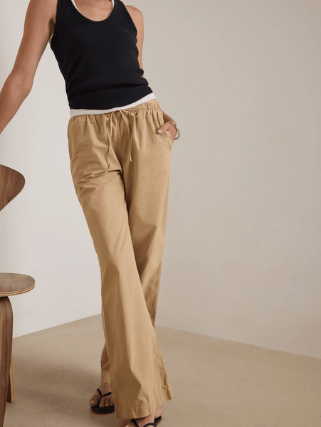 Nation Lucia Poplin Pant - Toffee - nineNORTH | Men's & Women's Clothing Boutique