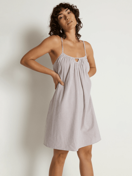 Nation Margot Mini Dress - Praline Stripe - nineNORTH | Men's & Women's Clothing Boutique