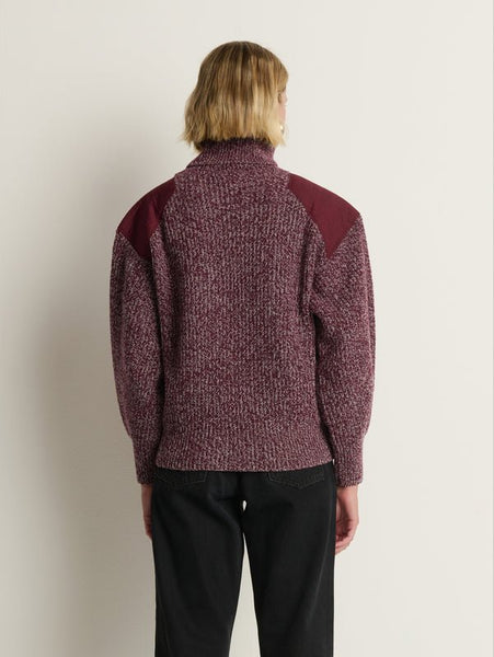 Nation Pepper Patched Sweater / Heather Port - nineNORTH | Men's & Women's Clothing Boutique