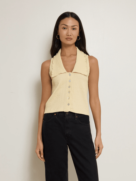 Nation Rae Collared Tank - Banana - nineNORTH | Men's & Women's Clothing Boutique