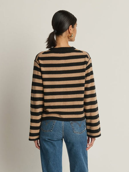 Nation Rosetta Cardigan / Cocoa Stripe - nineNORTH | Men's & Women's Clothing Boutique