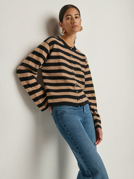 Nation Rosetta Cardigan / Cocoa Stripe - nineNORTH | Men's & Women's Clothing Boutique