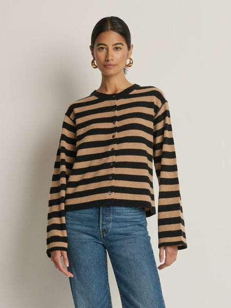 Nation Rosetta Cardigan / Cocoa Stripe - nineNORTH | Men's & Women's Clothing Boutique