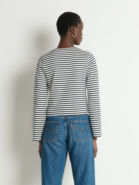 Nation Silvia Long Sleeve Top - Navy Breton Stripe - nineNORTH | Men's & Women's Clothing Boutique