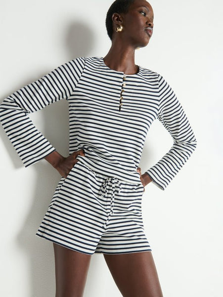 Nation Stacey Short - Navy Breton Stripe - nineNORTH | Men's & Women's Clothing Boutique