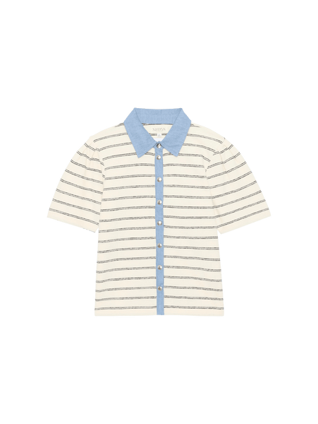 Nation Zoe Snap Top - Tuscany Stripe - nineNORTH | Men's & Women's Clothing Boutique