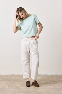 NSF Shailey Paperbag Waist Linen Cotton Pant / Ivory - nineNORTH | Men's & Women's Clothing Boutique