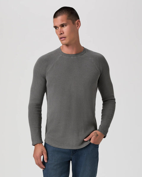 PAIGE Davies Waffle Tee / Vintage Faded Charcoal - nineNORTH | Men's & Women's Clothing Boutique