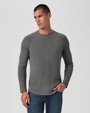 PAIGE Davies Waffle Tee / Vintage Faded Charcoal - nineNORTH | Men's & Women's Clothing Boutique