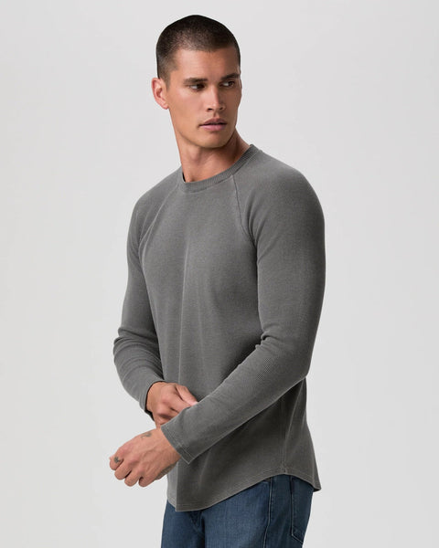 PAIGE Davies Waffle Tee / Vintage Faded Charcoal - nineNORTH | Men's & Women's Clothing Boutique