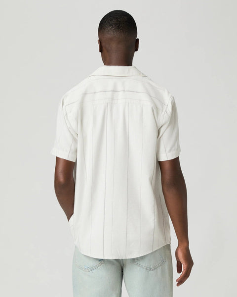 PAIGE Jacobson Shirt - Blue Ivory Stripe - nineNORTH | Men's & Women's Clothing Boutique