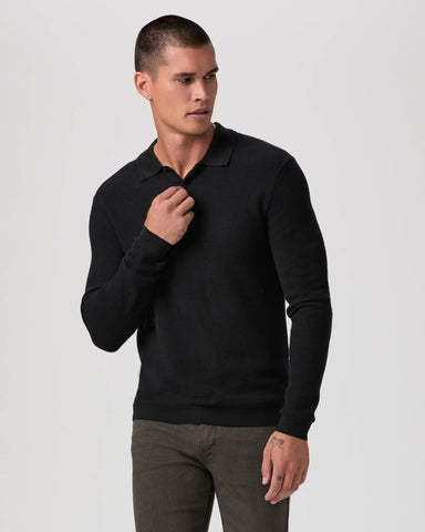 PAIGE Selwyn Sweater Polo / Black - nineNORTH | Men's & Women's Clothing Boutique