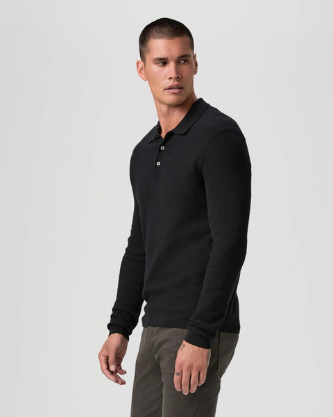 PAIGE Selwyn Sweater Polo / Black - nineNORTH | Men's & Women's Clothing Boutique