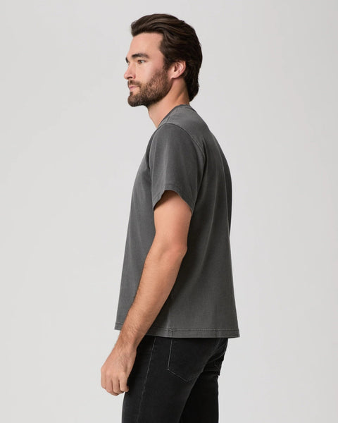 PAIGE Serano Boxy Tee / Vintage Faded Charcoal - nineNORTH | Men's & Women's Clothing Boutique