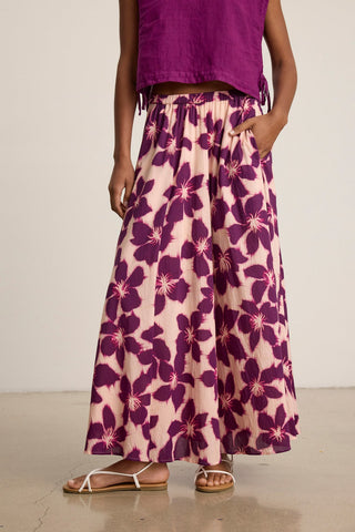 Velvet Jess Voile Maxi Skirt / Berry
