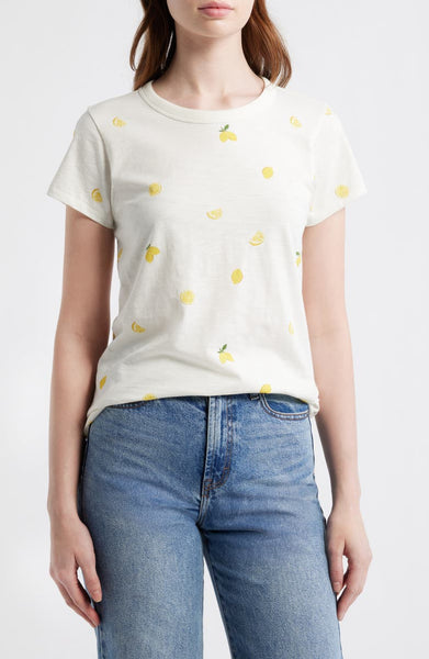 rag & bone All Over Lemon Tee - Bone - nineNORTH | Men's & Women's Clothing Boutique
