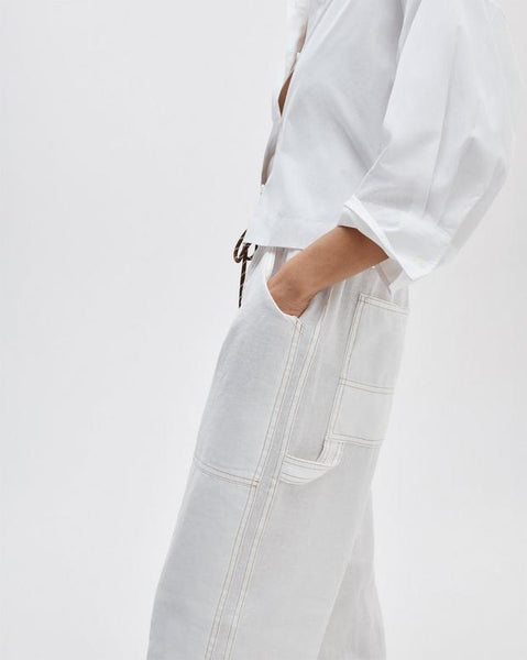 rag & bone Atlas Linen Pant - White - nineNORTH | Men's & Women's Clothing Boutique