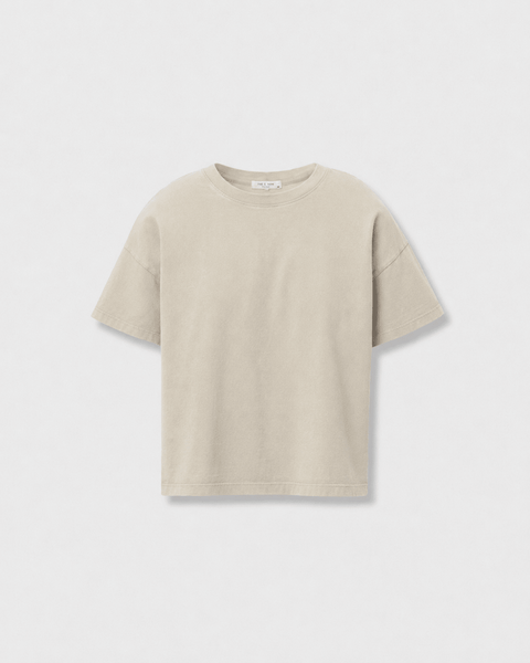 rag & bone Distressed Washed Kelly Boxy Tee - Soft Beige - nineNORTH | Men's & Women's Clothing Boutique