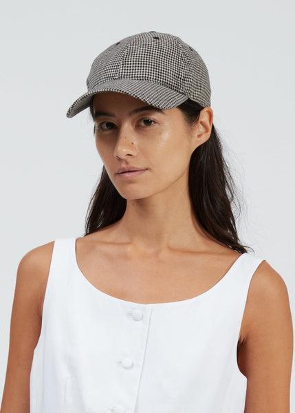 rag & bone Harlow Baseball Cap - Black Gingham - nineNORTH | Men's & Women's Clothing Boutique