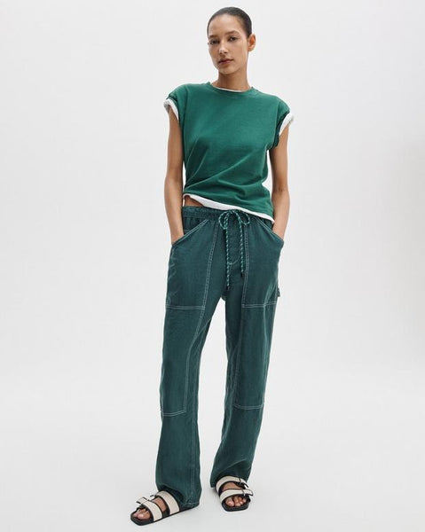 rag & bone Kelly Washed Boxy Tee - Forest - nineNORTH | Men's & Women's Clothing Boutique