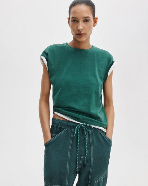rag & bone Kelly Washed Boxy Tee - Forest - nineNORTH | Men's & Women's Clothing Boutique