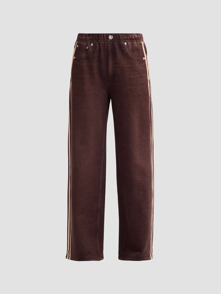 rag & bone Miramar Terry Track Pull On Pant - Chocolate - nineNORTH