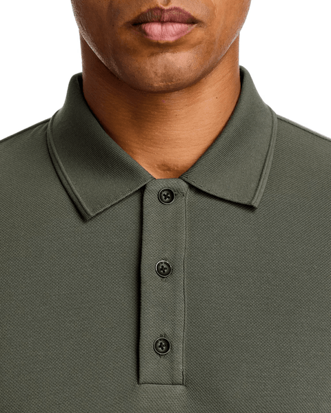 rag & bone Tech Piqué Slim Polo - Dark Green - nineNORTH | Haddonfield, NJ
