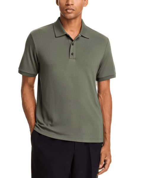 rag & bone Tech Piqué Slim Polo - Dark Green - nineNORTH | Men's & Women's Clothing Boutique