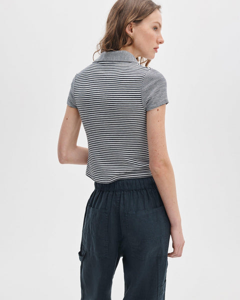 rag & bone The Knit Striped Polo - Ivory Multi - nineNORTH | Men's & Women's Clothing Boutique