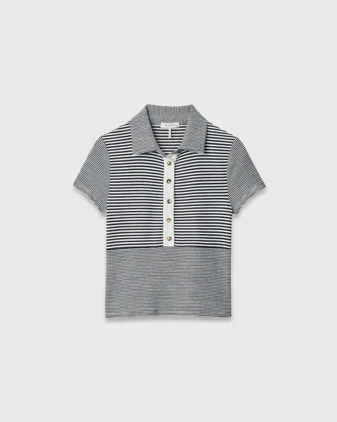 rag & bone The Knit Striped Polo - Ivory Multi - nineNORTH | Men's & Women's Clothing Boutique
