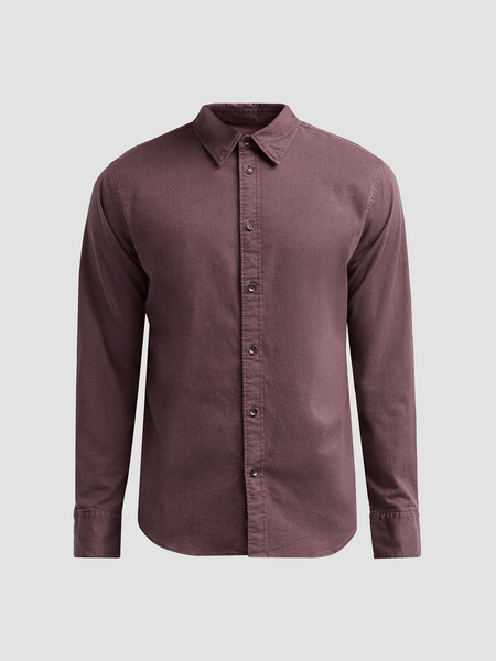 rag & bone Tomlin Dobby Shirt - Dark Red - nineNORTH | Haddonfield, NJ
