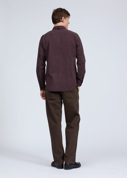 rag & bone Tomlin Dobby Shirt - Dark Red - nineNORTH | Men's & Women's Clothing Boutique