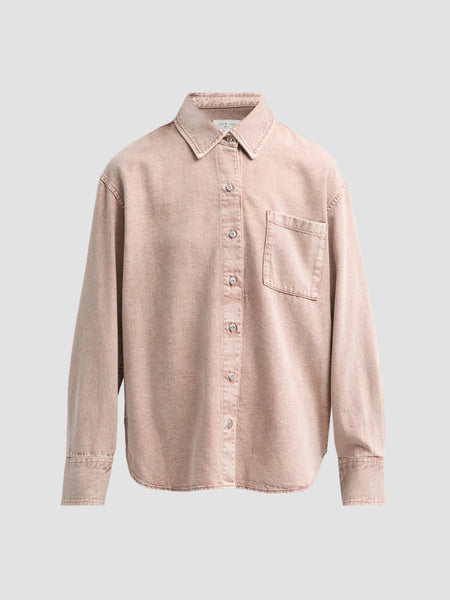 rag & bone Ultra Featherweight Connie Shirt - Rosestone - nineNORTH