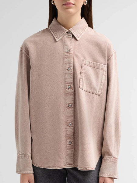 rag & bone Ultra Featherweight Connie Shirt - Rosestone - nineNORTH