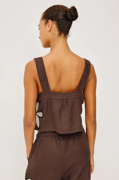 Rails Calais Top - Cocoa Floral Embroidery - nineNORTH | Men's & Women's Clothing Boutique