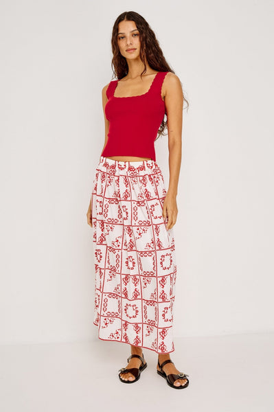 Rails Dax Skirt - Ivory Red Handkerchief - nineNORTH | Men's & Women's Clothing Boutique
