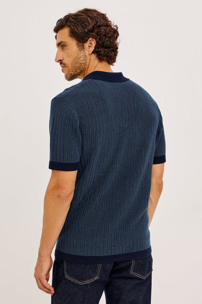 Rails Langley Polo Shirt - Navy Marine Ripple - nineNORTH | Men's & Women's Clothing Boutique