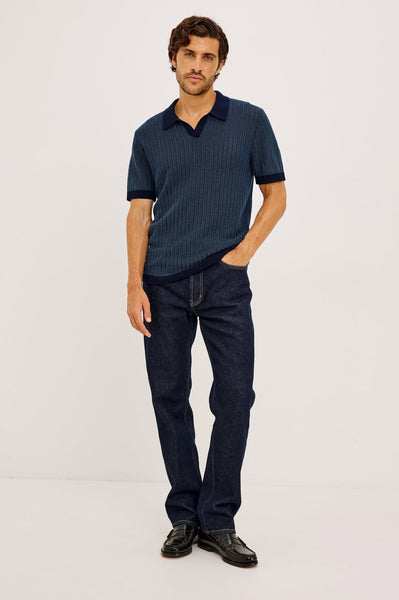 Rails Langley Polo Shirt - Navy Marine Ripple - nineNORTH | Men's & Women's Clothing Boutique