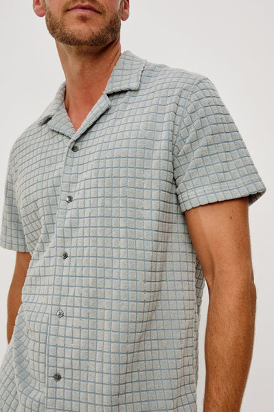 Rails Maverick Polo - Silverline Blue Grid - nineNORTH | Men's & Women's Clothing Boutique
