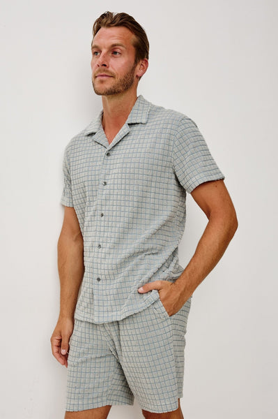 Rails Maverick Polo - Silverline Blue Grid - nineNORTH | Men's & Women's Clothing Boutique