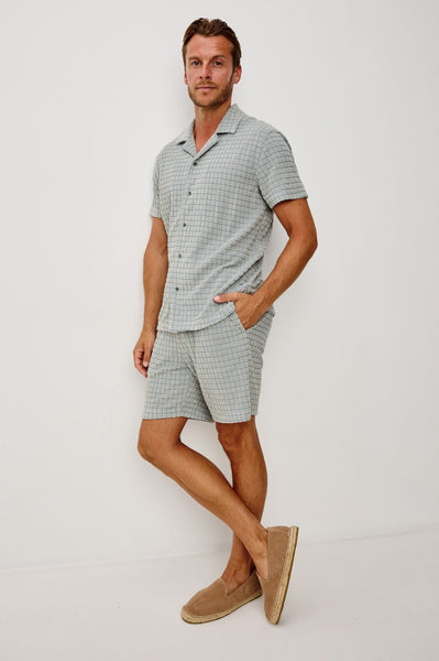 Rails Nova Short - Silverline Blue Grid - nineNORTH | Men's & Women's Clothing Boutique