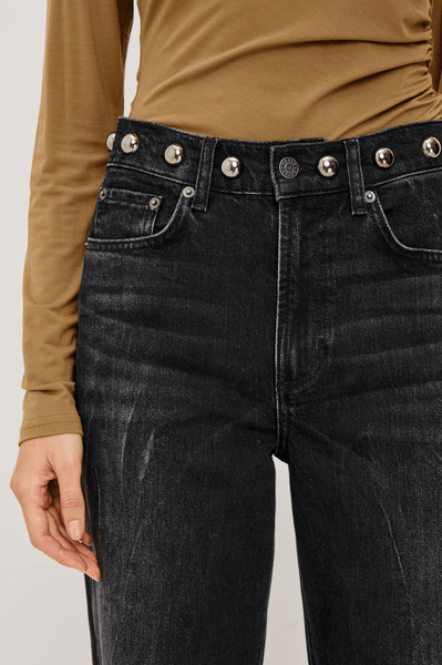 Rails Samo Barrel Leg Jean / Black Stone Studded - nineNORTH | Men's & Women's Clothing Boutique