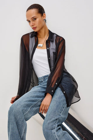 Rails Sofiya Sheer Blouse / Black - nineNORTH | Men's & Women's Clothing Boutique