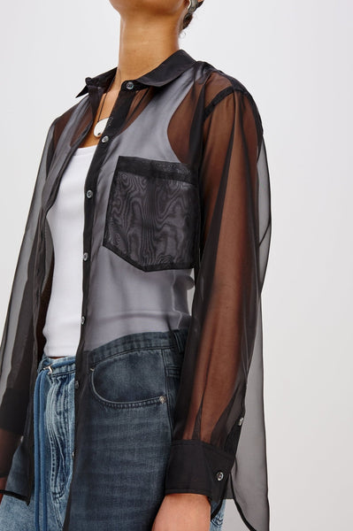 Rails Sofiya Sheer Blouse / Black - nineNORTH | Men's & Women's Clothing Boutique