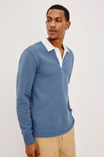Rails Wright Rugby Polo - Vintage Steel - nineNORTH | Men's & Women's Clothing Boutique