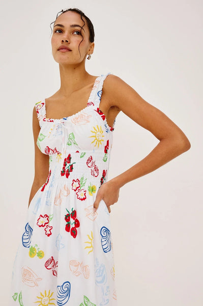 Rails X Giadzy Capri Dress - White Antipasti - nineNORTH | Men's & Women's Clothing Boutique