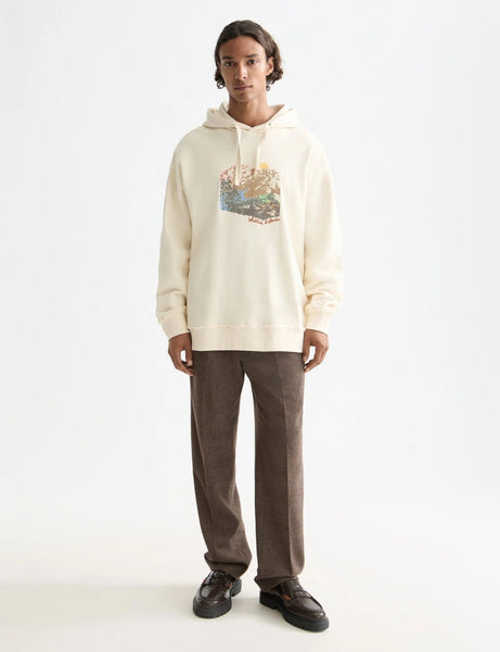 Scotch & Soda Embroidered Artwork Hoodie / Eggnog - nineNORTH | Men's & Women's Clothing Boutique