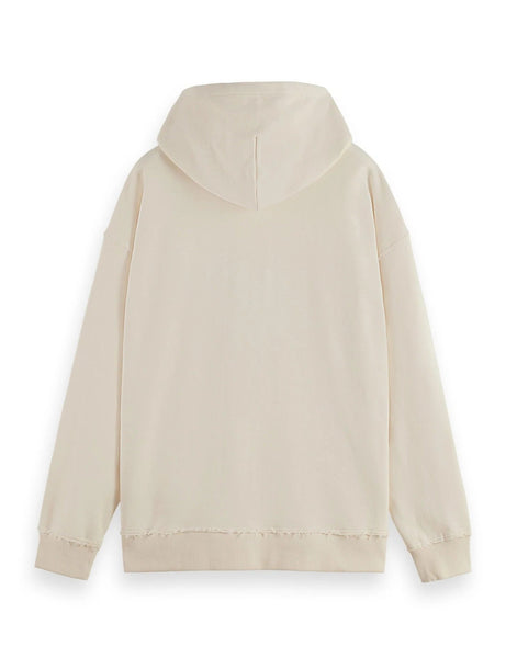 Scotch & Soda Embroidered Artwork Hoodie / Eggnog - nineNORTH | Men's & Women's Clothing Boutique