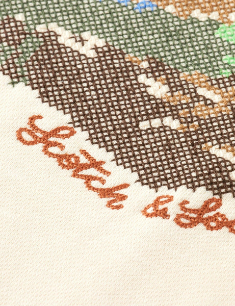 Scotch & Soda Embroidered Artwork Hoodie / Eggnog - nineNORTH | Men's & Women's Clothing Boutique