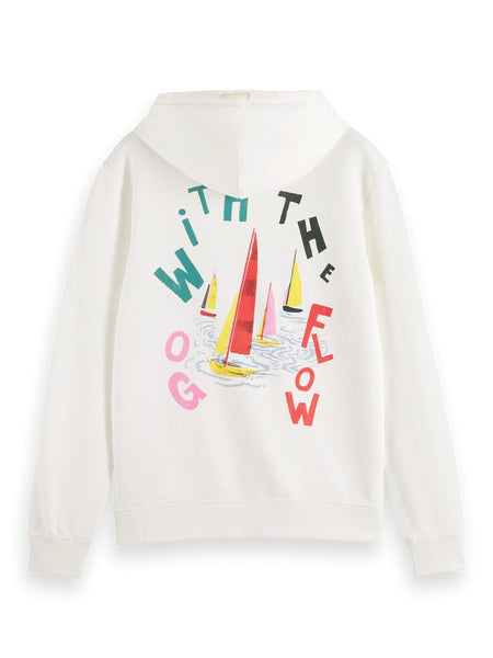 Scotch & Soda 'Go With The Flow' Hoodie / Swan - nineNORTH | Men's & Women's Clothing Boutique